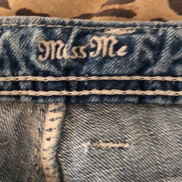 MISS ME size 30 blue jeans fits 10/12 straight boot like new some stretch - Picture 8 of 14